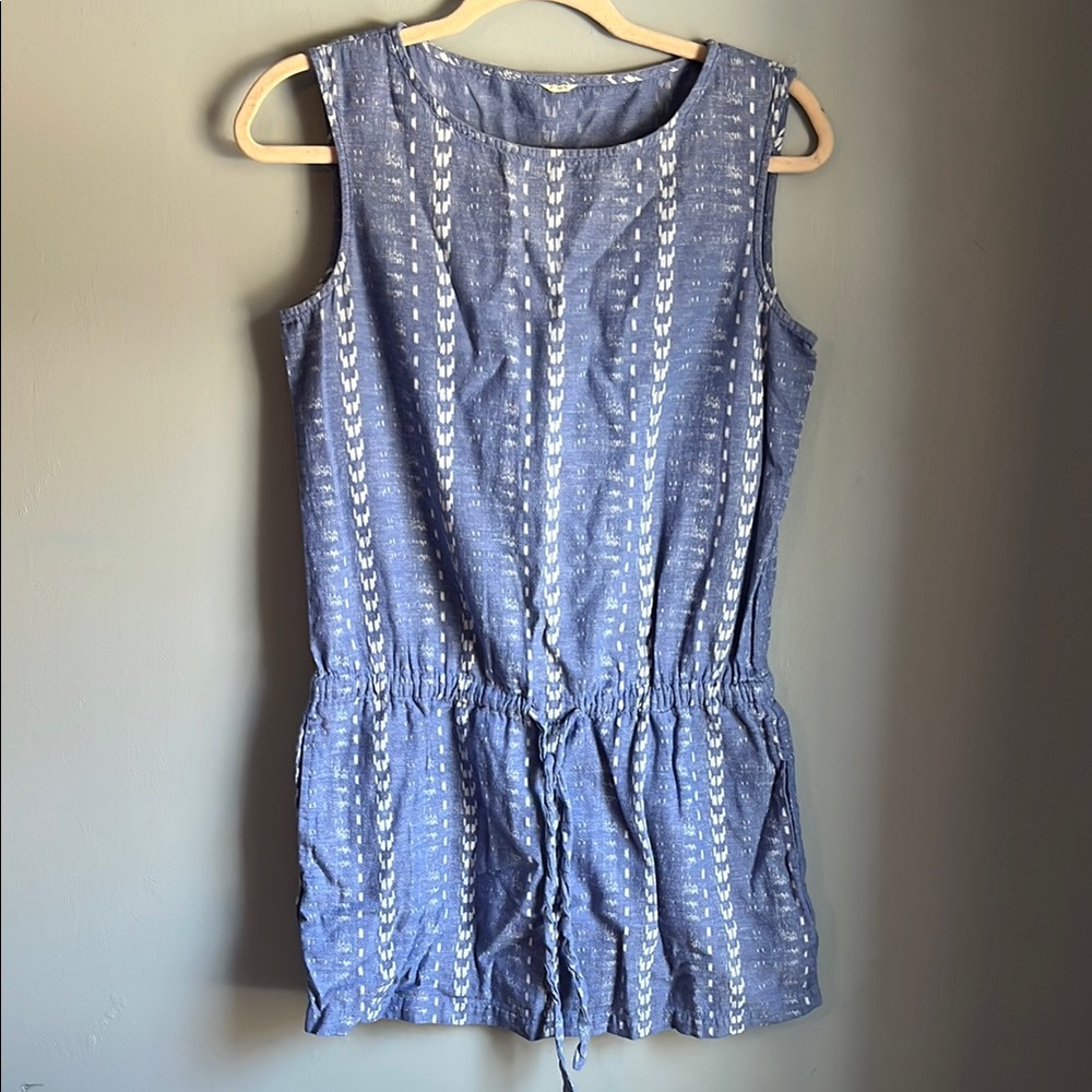 J. Crew Factory Blue and White Mini Dress